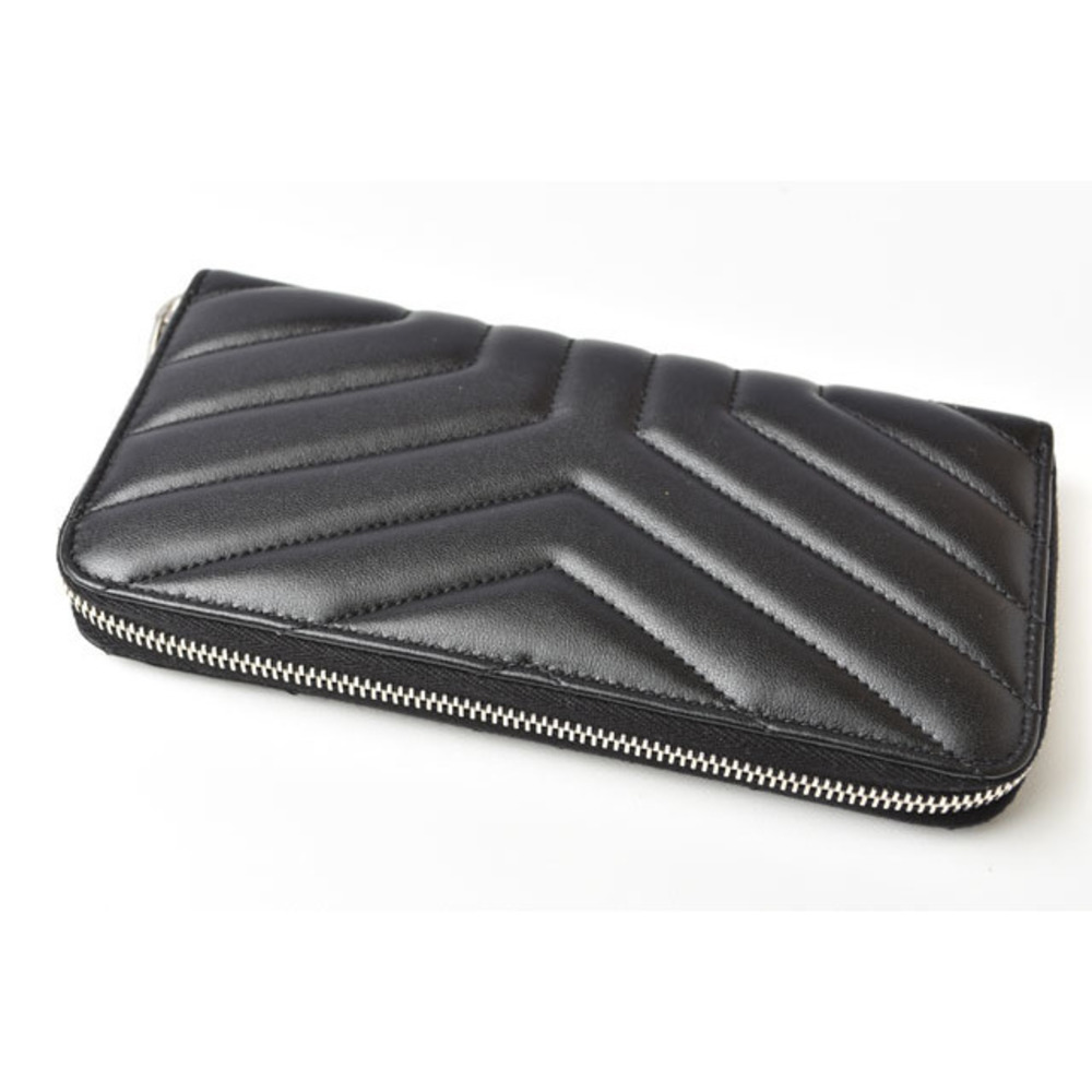Saint Laurent Paris Wallet Long Wallet Leather Black - Picture 3 of 9